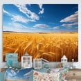 thumbnail image 1 of Designart "Down Under Amber Meadows" Farmhouse Canvas Art Print, 1 of 5