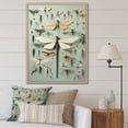 thumbnail image 1 of Designart "Dragonflies in a Curious Display I" Animals Framed Wall Art - Modern Green Insects & Bugs Entryway Framed Wall Art, 1 of 6