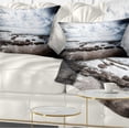 thumbnail image 1 of Designart Dramatic Atlantic Coast at Low Tide - Seashore Throw Pillow - 12x20, 1 of 5