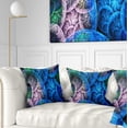 thumbnail image 1 of Designart Dramatic Colorful Fractal Clouds - Abstract Throw Pillow - 18x18, 1 of 5
