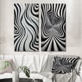 thumbnail image 1 of Designart "Dream Black and White Optical Art III" Op Art Wall Art Set Of 2 - Black Abstract Gallery Set For Office Decor, 1 of 1