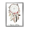 thumbnail image 1 of Designart 'Dream Catcher Made With Ethnic Feathers' Bohemian & Eclectic Framed Art Print, 1 of 4