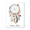 thumbnail image 1 of Designart 'Dream Catcher Made With Ethnic Feathers' Bohemian & Eclectic Framed Art Print, 1 of 4