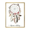 thumbnail image 1 of Designart 'Dream Catcher Made With Ethnic Feathers' Bohemian & Eclectic Framed Canvas Wall Art Print, 1 of 5