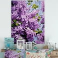 thumbnail image 1 of Designart "Dream Of Lilacs In Minimalism" Lilacs Canvas Wall Art, 1 of 7