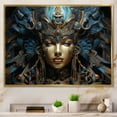thumbnail image 1 of Designart "Dream Woman Egypt Pharaohs painting II" Egypt Floater Framed Canvas Wall Art, 1 of 7