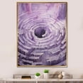 thumbnail image 1 of Designart "Dreaming In A Lyrical Purple Dream" Abstract Spirals Floater Framed Wall Art Prints, 1 of 5