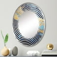 thumbnail image 1 of Designart "Dreaming of the Mysterious Solar System" Our Solar System Spiral Round Wall Mirror - Fantasy Oval Printed Decorative Mirror - Multiple Color Options, 1 of 5