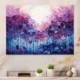 thumbnail image 1 of Designart "Dreaming in Indigo II" Abstract Landscape Metal Art Living Room, 1 of 1
