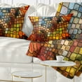 thumbnail image 1 of Designart Dreaming of Stained Glass - Abstract Throw Pillow - 12x20, 1 of 5