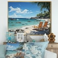 thumbnail image 1 of Designart "Dreaming of the Tropical Beach I" Nautical & Beach Floater Framed Canvas Art Print, 1 of 7