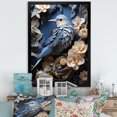 thumbnail image 1 of Designart "Dreamlike Avian Floral Home" Animals Bird Picture Framed Wall Art Prints, 1 of 5