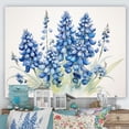 thumbnail image 1 of Designart "Dreamlike Blue Bonnets Minimalism" Blue Bonnets Wall Art Prints, 1 of 7