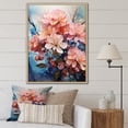 thumbnail image 1 of Designart "Dreamlike Floral Surrealism" Rhododendron Floater Framed Canvas Art Print, 1 of 5