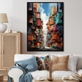 thumbnail image 1 of Designart "Dreamlike Metropolis IV" Abstract Floater Framed Canvas Print, 1 of 7