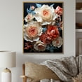 thumbnail image 1 of Designart "Dreamlike Minimalist Carnation Blooms" Carnations Floater Framed Wall Art Prints, 1 of 5