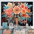 thumbnail image 1 of Designart "Dreams In Coral Coral Dream Catcher" Spiritual Canvas Wall Art, 1 of 5
