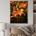 thumbnail image 1 of Designart "Dreamscape: Lilies' Field Of Beauty" Lilies Floater Framed Canvas Prints, 1 of 5