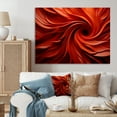 thumbnail image 1 of Designart "Dreamscape Red Abstract Spiral I" Oversized Abstract Wall Art - Modern Red Abstract Spirals Entryway Wall Art Print, 1 of 4