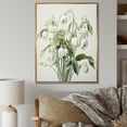 thumbnail image 1 of Designart "Dreamy Beige Snowdrop Scene II" Snowdrops Floater Framed Canvas Prints, 1 of 5