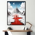 thumbnail image 1 of Designart "Dreamy Castle Gaming in Art Deco Style" Fashion Framed Wall Art - Modern White Video Games Living Room Framed Canvas Art, 1 of 6