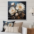 thumbnail image 1 of Designart "Dreamy Elegance Of Peonies II" Peonies Floater Framed Canvas Art Print, 1 of 5