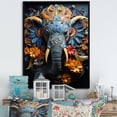 thumbnail image 1 of Designart "Dreamy Elephant Abstraction" Animals Elephant Floater Framed Canvas Art Print, 1 of 5