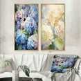 thumbnail image 1 of Designart "Dreamy Garden Blue Hydrangea" Hydrangea Framed Wall Art Set Of 2 - Blue Floral Framed Wall Art Set Of 2, 1 of 7