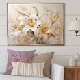 thumbnail image 1 of Designart "Dreamy Garden Of Lilies I" Lilies Floater Framed Wall Decor, 1 of 5