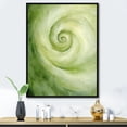 thumbnail image 1 of Designart "Dreamy Green Serene Spiral" Abstract Spirals Floater Framed Canvas Prints, 1 of 5