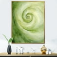 thumbnail image 1 of Designart "Dreamy Green Serene Spiral" Abstract Spirals Floater Framed Canvas Prints, 1 of 5