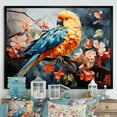 thumbnail image 1 of Designart "Dreamy Minimalist Birds Of Paradise" Birds Of Paradise Floater Framed Canvas Prints, 1 of 5