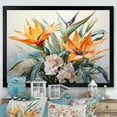 thumbnail image 1 of Designart "Dreamy Minimalist Birds Of Paradise II" Birds Of Paradise Picture Framed Canvas Art Print, 1 of 5