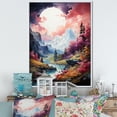 thumbnail image 1 of Designart "Dreamy Mountain Fantasy" Landscape Mountains Floater Framed Wall Decor, 1 of 5