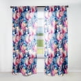 thumbnail image 1 of Designart "Dreamy Rose Paisley I" Paisley Room Darkening Single Curtain Panel, 1 of 6