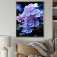 thumbnail image 1 of Designart "Dreamy Violet Moonlight" Violets Floater Framed Canvas Art Print, 1 of 5