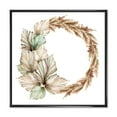 thumbnail image 1 of Designart 'Dry Palm Leaves and Pampas Grass With Wreath' Traditional Framed Canvas Wall Art Print, 1 of 5