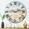 thumbnail image 1 of Designart "Dune Dreams Beach Photo II" Nautical & Beach Oversized Wall Clock, 1 of 1