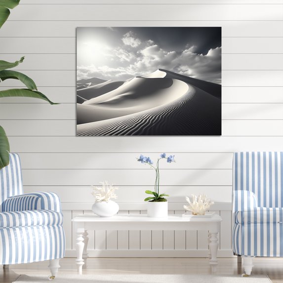 Designart "Dune Dreams Beach Photo VIII" Landscapes Metal Art Living Room
