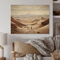 thumbnail image 1 of Designart "Dunes Saharan in Africa III" African American Print on Natural Pine Wood, 1 of 5