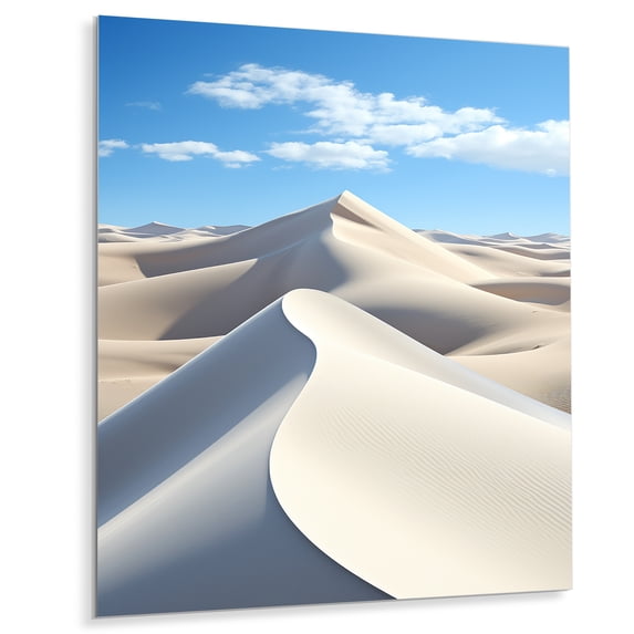 Designart "Dunes Swaying in the Coastal Wind I" Landscape & Nature Metal Art Print
