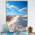thumbnail image 1 of Designart "Dunes Swaying in the Coastal Wind II" Landscape & Nature Floater Framed Canvas Print, 1 of 7