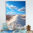 thumbnail image 1 of Designart "Dunes Swaying in the Coastal Wind II" Landscape & Nature Floater Framed Canvas Print, 1 of 7