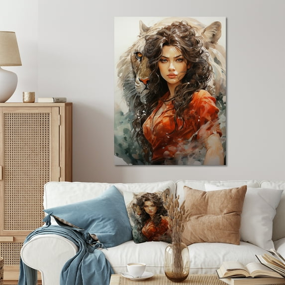 Designart "Durgas Fierce Hinduisim Art wall decor I" Hinduisim Metal Wall Decor