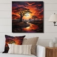 thumbnail image 1 of Designart "Dusk Beneath Baobab" Landscapes Canvas Art Print, 1 of 5