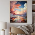 thumbnail image 1 of Designart "Dusk Clouds Fluid Ink View VI" Clouds Floater Framed Canvas Art Print, 1 of 5