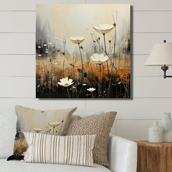 Designart "Dusk In The Minimalist Meadow I" Meadow Canvas Prints