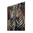 thumbnail image 1 of Designart "Dynamic Black and White Zebra Patterns I" Animals Print on Natural Pine Wood, 1 of 5