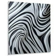 thumbnail image 1 of Designart "Dynamic Black and White Zebra Patterns IV" Animals Zebra Metal Art Living Room, 1 of 5