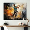 thumbnail image 1 of Designart "Dynamic Drives on the Golf Course II" Sports Wall Art Living Room, 1 of 5